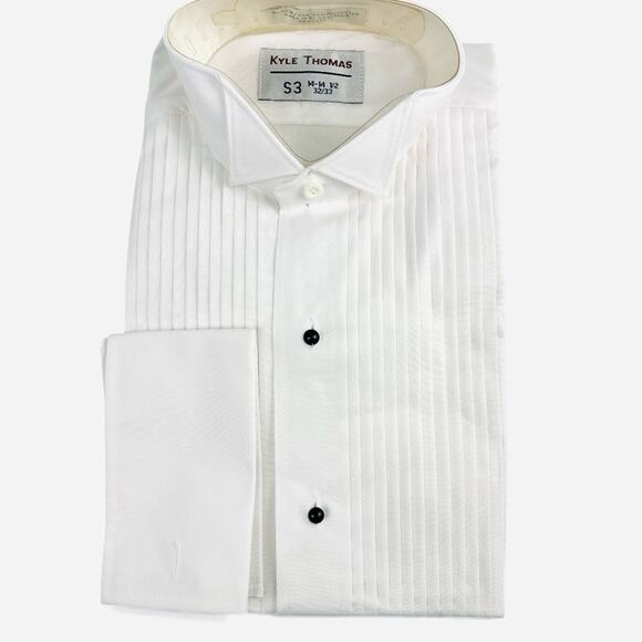 Kyle Thomas Other - NWT Tuxedo Formal Attire Button Up White Dress Shirt Long Slv, S3 14-14.5 32/33
